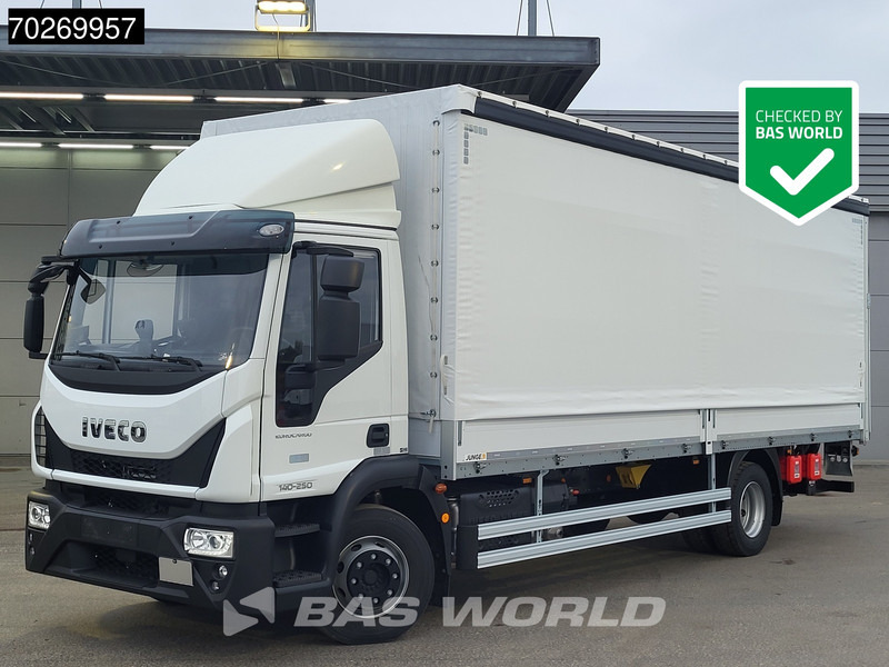 Iveco Eurocargo 140E250 4X2 NEW 14tonner ACC Ladebordwand Automatic Euro 6 - Camión lona: foto 1 Iveco Eurocargo 140E250 4X2 NEW 14tonner ACC Ladebordwand Automatic Euro 6 - Camión lona: foto 1