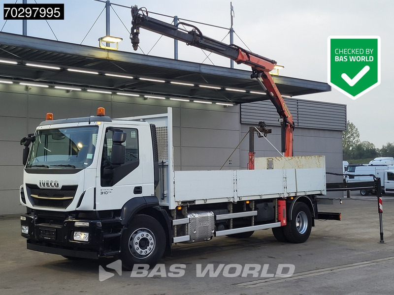 Iveco Stralis 310 Stralis 4X2 Palfinger PK12002 Crane Kran rotator Steelsuspension Automatic Euro 6 - Camión caja abierta, Camión grúa: foto 1 Iveco Stralis 310 Stralis 4X2 Palfinger PK12002 Crane Kran rotator Steelsuspension Automatic Euro 6 - Camión caja abierta, Camión grúa: foto 1