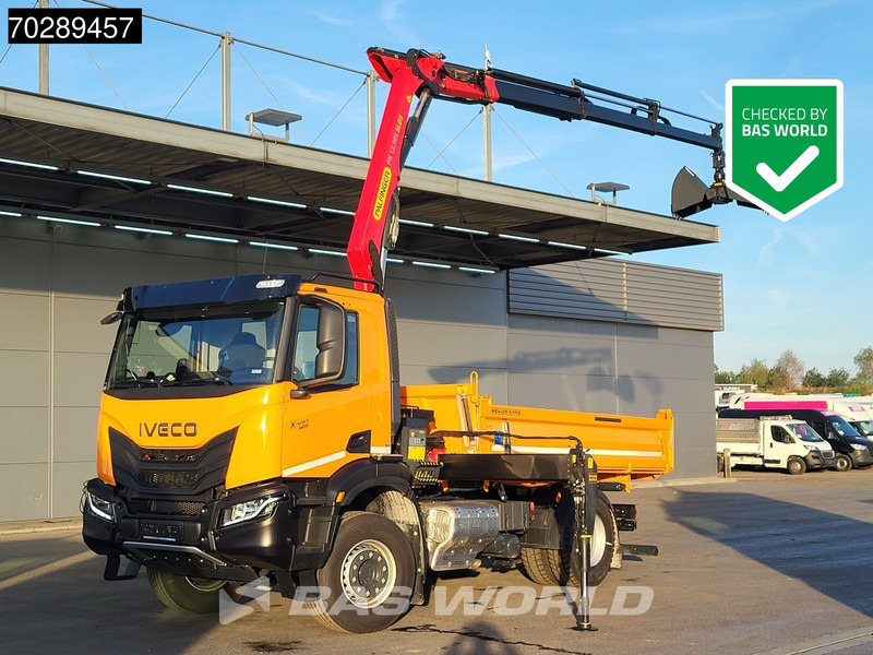 Iveco X-Way 400 4X2 New! Palfinger PK12.501 Crane Meiller 3-Side Tipper Navi ACC Euro 6 - Camión volquete, Camión grúa: foto 1 Iveco X-Way 400 4X2 New! Palfinger PK12.501 Crane Meiller 3-Side Tipper Navi ACC Euro 6 - Camión volquete, Camión grúa: foto 1