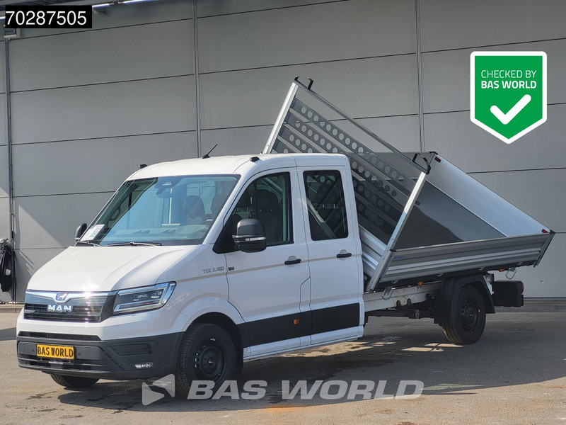 MAN TGE 3.180 Driezijdige Kipper Automaat Dubbel Cabine 2025 Facelift 180PK Trekhaak LED Navi ACC Airco Cruise Euro6 Kipper Tippe Benne Kieper - Furgoneta basculante: foto 1 MAN TGE 3.180 Driezijdige Kipper Automaat Dubbel Cabine 2025 Facelift 180PK Trekhaak LED Navi ACC Airco Cruise Euro6 Kipper Tippe Benne Kieper - Furgoneta basculante: foto 1