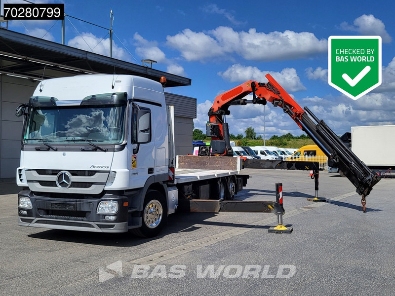 Mercedes-Benz Actros 2544 6X2 Palfinger PK 53002 SH Kran Crane Lift-Lenkachse Euro 5 - Camión caja abierta, Camión grúa: foto 1 Mercedes-Benz Actros 2544 6X2 Palfinger PK 53002 SH Kran Crane Lift-Lenkachse Euro 5 - Camión caja abierta, Camión grúa: foto 1