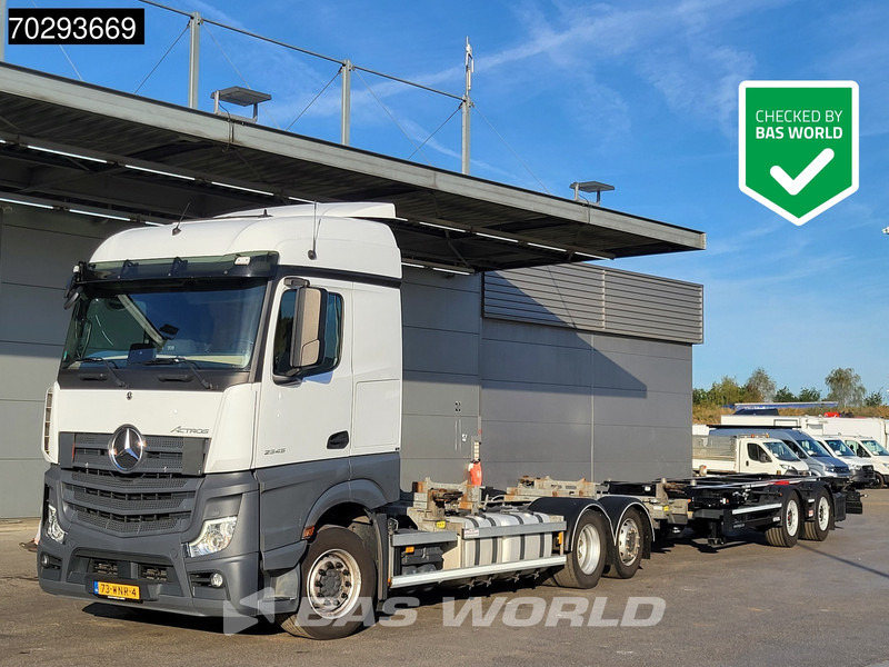 Mercedes-Benz Actros 2545 Actros 6X2 NL-Truck BDF Combi Retarder Lift Asche ACC Xenon Navi Euro 6 - Camión portacontenedore/ Intercambiable: foto 1 Mercedes-Benz Actros 2545 Actros 6X2 NL-Truck BDF Combi Retarder Lift Asche ACC Xenon Navi Euro 6 - Camión portacontenedore/ Intercambiable: foto 1