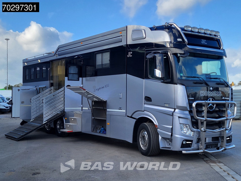 Mercedes-Benz Actros 2551 6X2 Horse truck + Living Standairco Navi ACC Automatic Euro 6 - Camión para caballos: foto 3 Mercedes-Benz Actros 2551 6X2 Horse truck + Living Standairco Navi ACC Automatic Euro 6 - Camión para caballos: foto 3