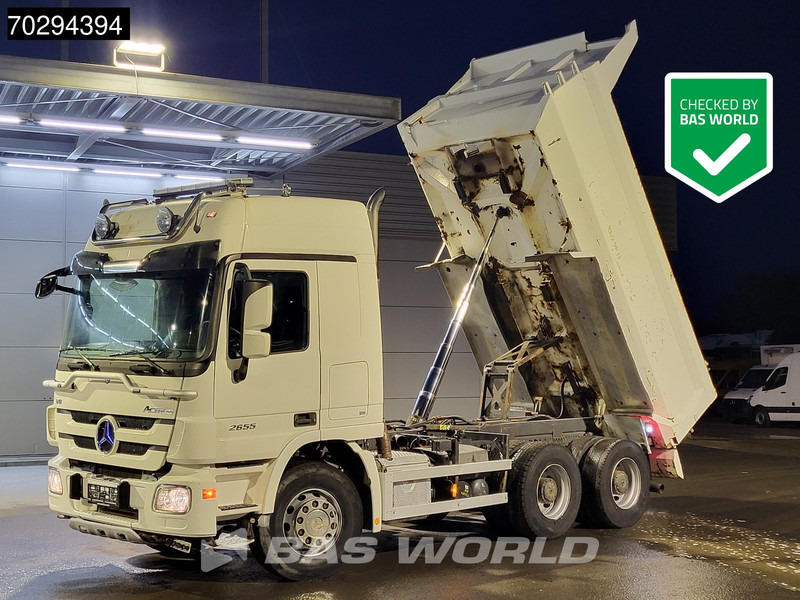 Mercedes-Benz Actros 2655 Actros 6X4 V8 Retarder Big-Axle Steelsuspension 11m3 Euro 5 - Camión volquete: foto 1 Mercedes-Benz Actros 2655 Actros 6X4 V8 Retarder Big-Axle Steelsuspension 11m3 Euro 5 - Camión volquete: foto 1