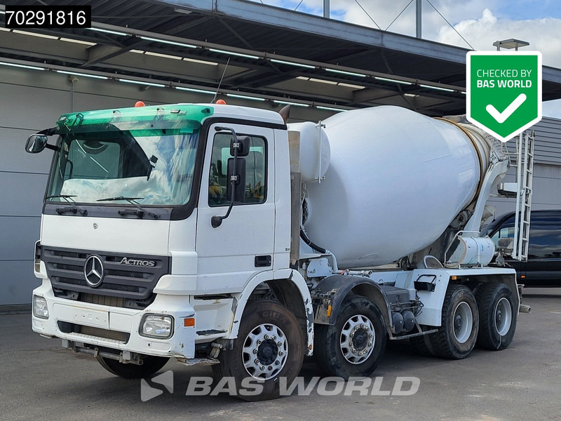 Mercedes-Benz Actros 3236 8X4 9M3 Stetter Mixer Big-Axle 3-Pedals Steelsuspension Euro 3 - Camión hormigonera: foto 1 Mercedes-Benz Actros 3236 8X4 9M3 Stetter Mixer Big-Axle 3-Pedals Steelsuspension Euro 3 - Camión hormigonera: foto 1