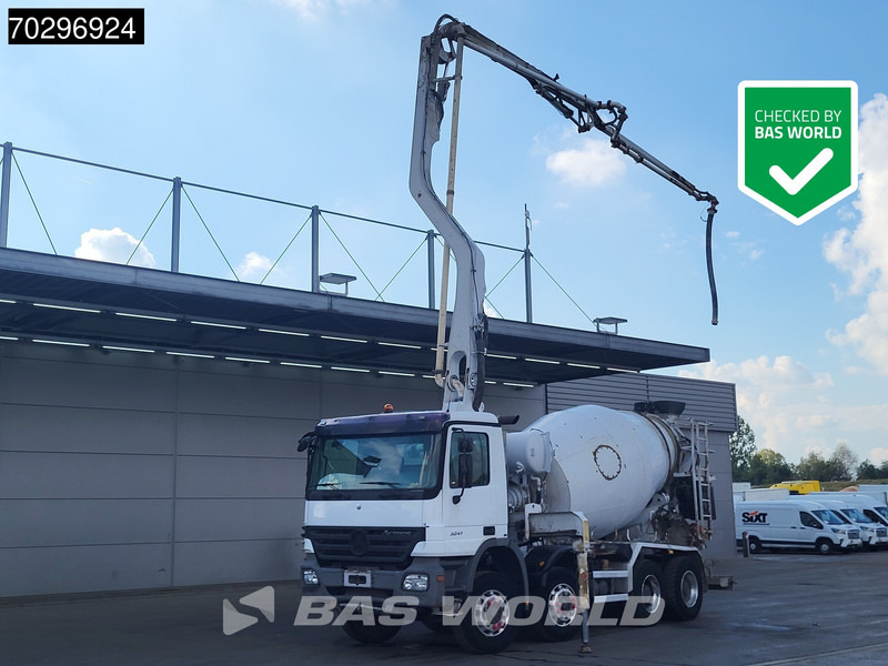 Mercedes-Benz Actros 3241 8X4 Putzmeister TMM 21 PUMI 7m3 Liebherr mixer 3-Pedals Big-Axle Euro 3 - Camión hormigonera: foto 1 Mercedes-Benz Actros 3241 8X4 Putzmeister TMM 21 PUMI 7m3 Liebherr mixer 3-Pedals Big-Axle Euro 3 - Camión hormigonera: foto 1