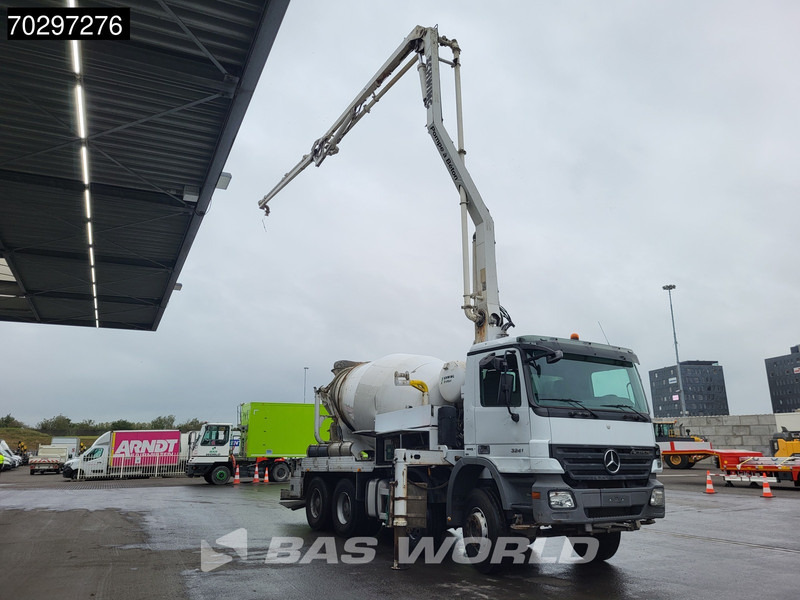 Mercedes-Benz Actros 3241 8X4 SCHWING FBP 21-100 PUMI 7m3 Mixer 3-Pedals Big-Axle Euro 4 - Camión bomba de hormigón: foto 3 Mercedes-Benz Actros 3241 8X4 SCHWING FBP 21-100 PUMI 7m3 Mixer 3-Pedals Big-Axle Euro 4 - Camión bomba de hormigón: foto 3