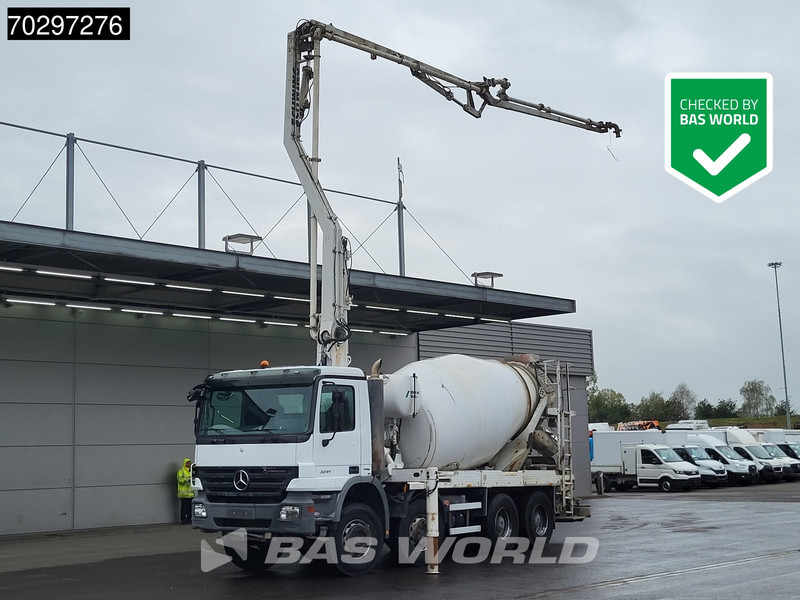 Mercedes-Benz Actros 3241 8X4 SCHWING FBP 21-100 PUMI 7m3 Mixer 3-Pedals Big-Axle Euro 4 - Camión bomba de hormigón: foto 1 Mercedes-Benz Actros 3241 8X4 SCHWING FBP 21-100 PUMI 7m3 Mixer 3-Pedals Big-Axle Euro 4 - Camión bomba de hormigón: foto 1