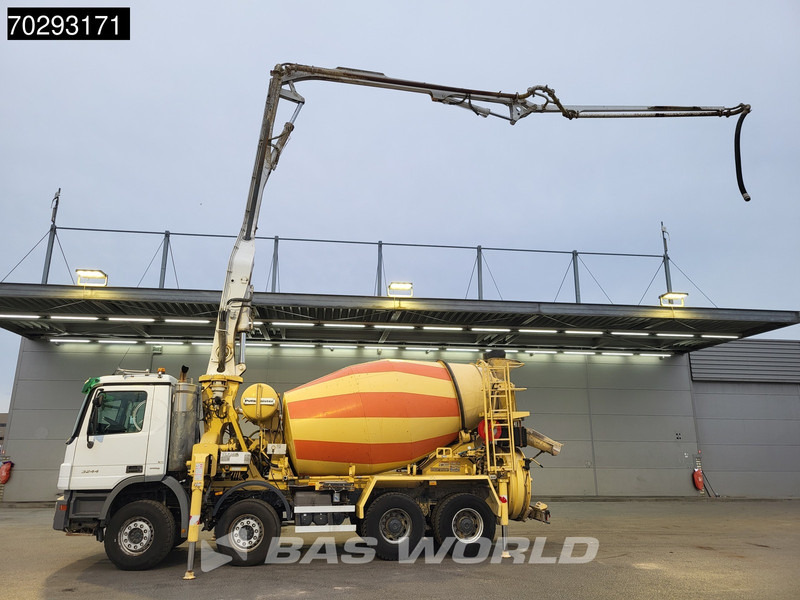 Mercedes-Benz Actros 3244 8X4 Retarder Putzmeister 24 Mtrs Pumi Big-Axle 3-Pedals Euro 4 - Camión bomba de hormigón: foto 5 Mercedes-Benz Actros 3244 8X4 Retarder Putzmeister 24 Mtrs Pumi Big-Axle 3-Pedals Euro 4 - Camión bomba de hormigón: foto 5