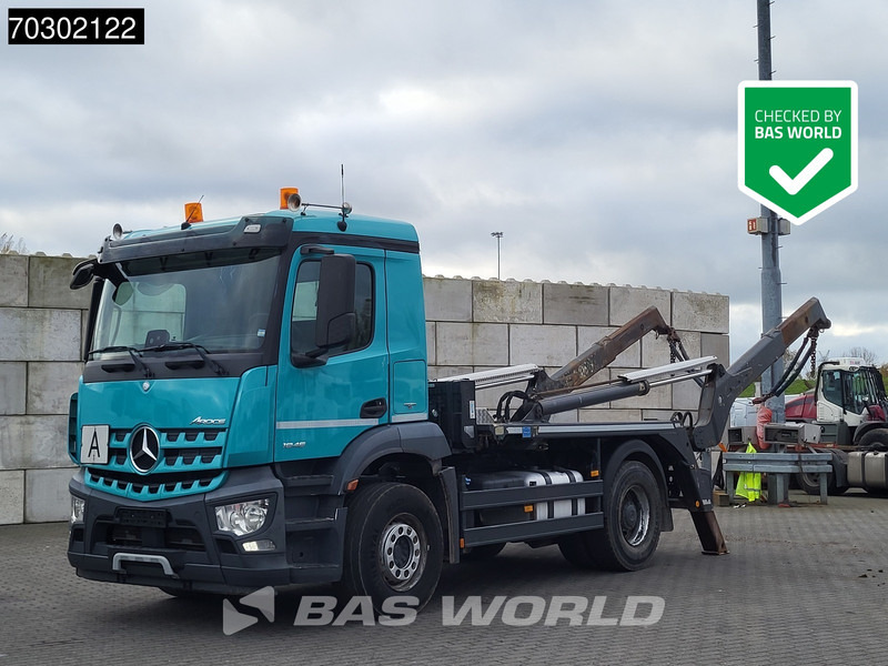 Mercedes-Benz Arocs 1846 4X2 13 tons Meiller skiploader Big-Axle Automatic Euro 6 - Camión portacontenedor de cadenas: foto 1 Mercedes-Benz Arocs 1846 4X2 13 tons Meiller skiploader Big-Axle Automatic Euro 6 - Camión portacontenedor de cadenas: foto 1