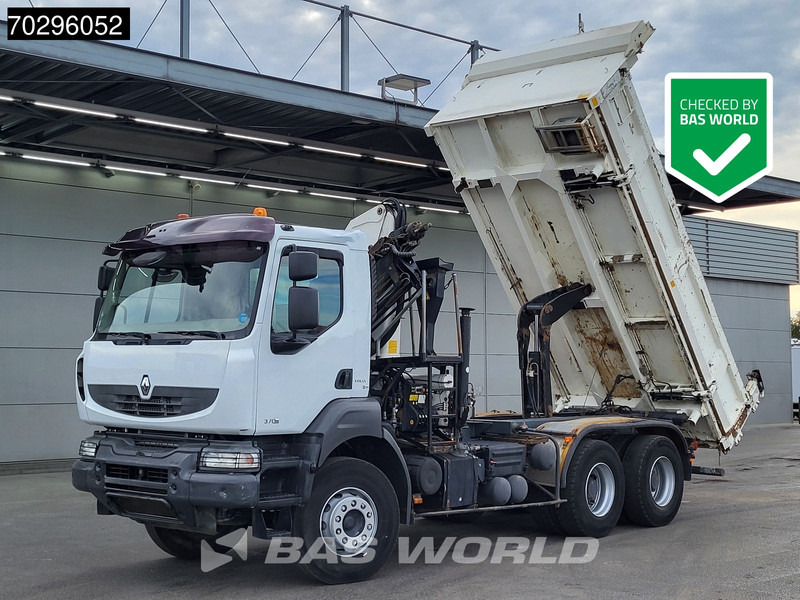 Renault Kerax 370 6X4 Palfinger PK15500 Crane Kran 2-side Tipper Retarder Manual Euro 4 - Camión volquete, Camión grúa: foto 1 Renault Kerax 370 6X4 Palfinger PK15500 Crane Kran 2-side Tipper Retarder Manual Euro 4 - Camión volquete, Camión grúa: foto 1