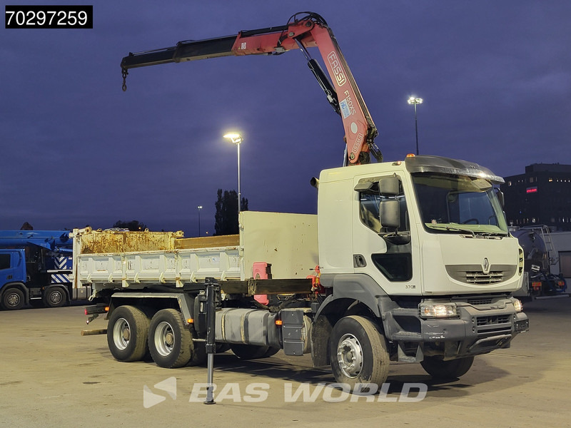 Renault Kerax 370 Kerax 6X4 Fassi F150AXS.22 Crane 10m3 2-side tipper Big-Axle Steelsuspension Manual - Camión volquete, Camión grúa: foto 3 Renault Kerax 370 Kerax 6X4 Fassi F150AXS.22 Crane 10m3 2-side tipper Big-Axle Steelsuspension Manual - Camión volquete, Camión grúa: foto 3