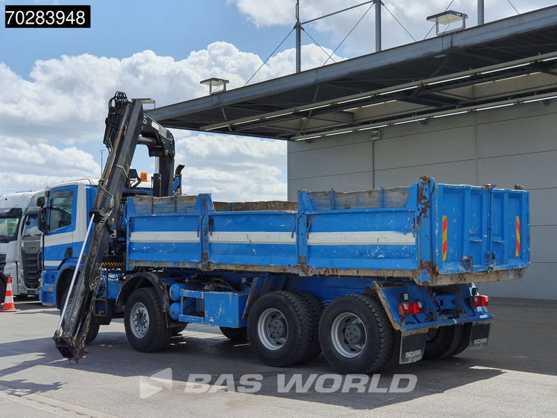 Camión volquete, Camión grúa Scania G420 8X4 15m3 tipper Hiab 144 Crane Steelsuspension Manual Big-Axle Euro 3: foto 6