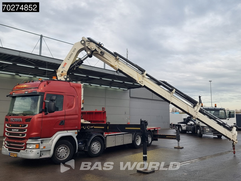 Scania G450 8X2 NL-Truck Hiab X-HIPRO 1058EP-6 Kran Front stab Retarder Euro 6 - Camión caja abierta, Camión grúa: foto 5 Scania G450 8X2 NL-Truck Hiab X-HIPRO 1058EP-6 Kran Front stab Retarder Euro 6 - Camión caja abierta, Camión grúa: foto 5