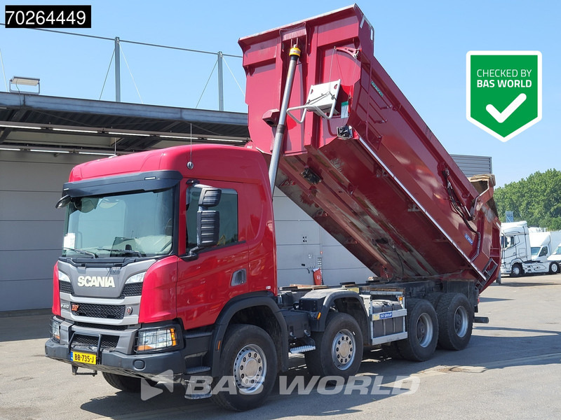 Scania P410 8X4 NL-Truck 19m3 tipper box heating Big-Axle Steelsuspension Automatic - Camión volquete: foto 1 Scania P410 8X4 NL-Truck 19m3 tipper box heating Big-Axle Steelsuspension Automatic - Camión volquete: foto 1