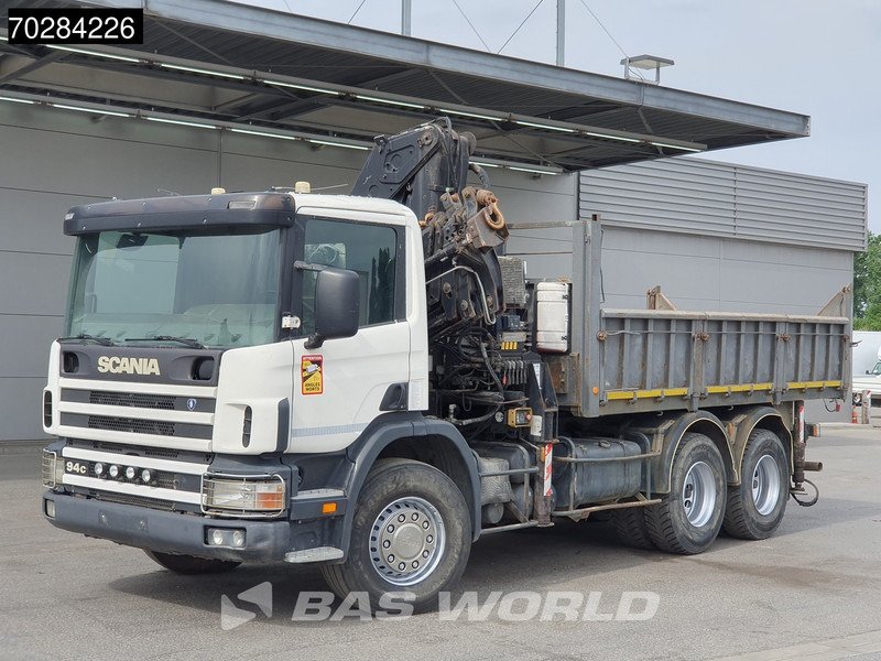 Scania P94 6X4 Hiab 330-4 Kran Crane 9m3 tipper Manual Steelsuspension Euro 3 - Camión volquete, Camión grúa: foto 3 Scania P94 6X4 Hiab 330-4 Kran Crane 9m3 tipper Manual Steelsuspension Euro 3 - Camión volquete, Camión grúa: foto 3