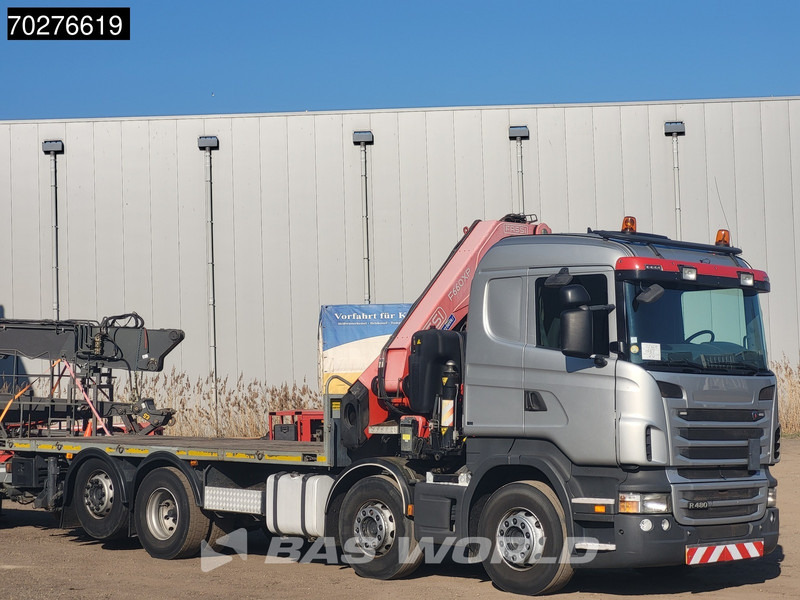 Scania R480 8X2 FASSI F660AXP.25 Manual Retarder Lift+Lenkachse Euro 5 - Camión caja abierta, Camión grúa: foto 3 Scania R480 8X2 FASSI F660AXP.25 Manual Retarder Lift+Lenkachse Euro 5 - Camión caja abierta, Camión grúa: foto 3
