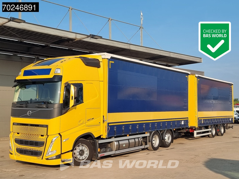 Volvo FH 460 6X2 LNG combi ACC Navi Standklima Liftachse LED EURO 6 - Camión lona: foto 1 Volvo FH 460 6X2 LNG combi ACC Navi Standklima Liftachse LED EURO 6 - Camión lona: foto 1