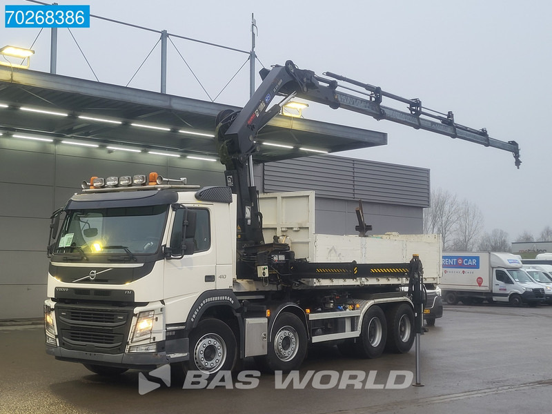 Volvo FM 410 8X4 211EP-5 HIDUO Kran Crane Steel suspension VEB Euro 6 - Camión multibasculante, Camión grúa: foto 1 Volvo FM 410 8X4 211EP-5 HIDUO Kran Crane Steel suspension VEB Euro 6 - Camión multibasculante, Camión grúa: foto 1