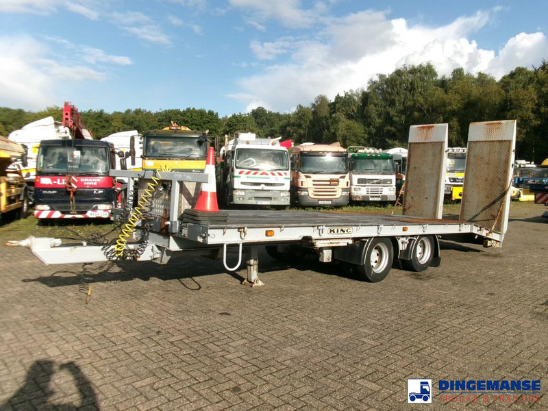 KING 2-axle platform drawbar trailer 14t + ramps - Remolque plataforma/ Caja abierta: foto 1 KING 2-axle platform drawbar trailer 14t + ramps - Remolque plataforma/ Caja abierta: foto 1
