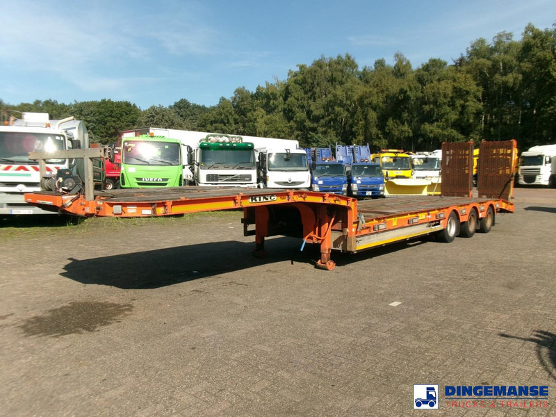 KING 3-axle semi-lowbed trailer 44T + ramps - Semirremolque góndola rebajadas: foto 1 KING 3-axle semi-lowbed trailer 44T + ramps - Semirremolque góndola rebajadas: foto 1