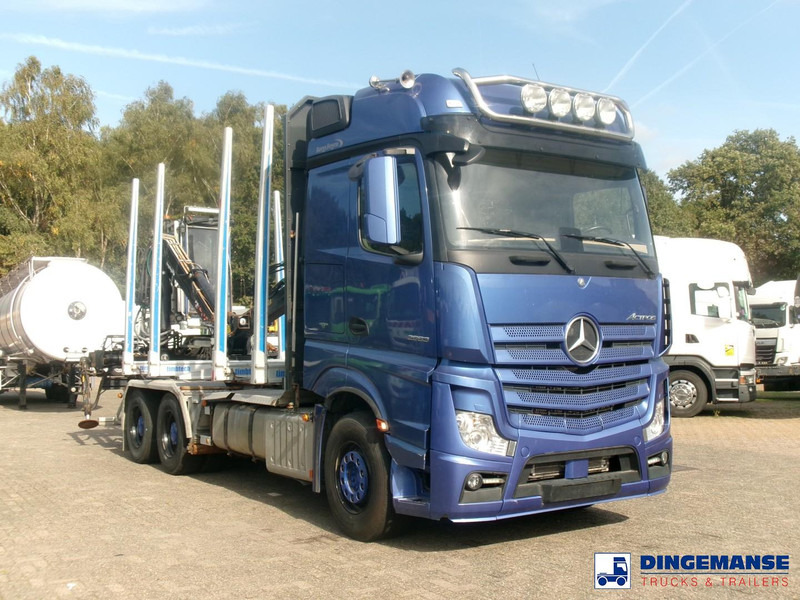 Mercedes-Benz Actros 2663 6x4 Euro 6 loglift F96 crane timber truck - Camión forestal, Camión grúa: foto 2 Mercedes-Benz Actros 2663 6x4 Euro 6 loglift F96 crane timber truck - Camión forestal, Camión grúa: foto 2