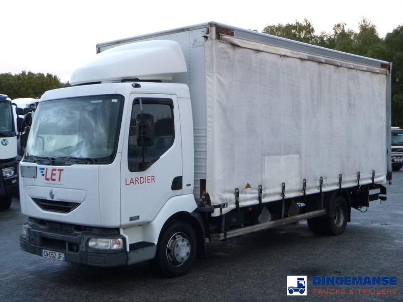 Renault Midlum 180 dci 4x2 curtain sider - Camión lona: foto 1 Renault Midlum 180 dci 4x2 curtain sider - Camión lona: foto 1