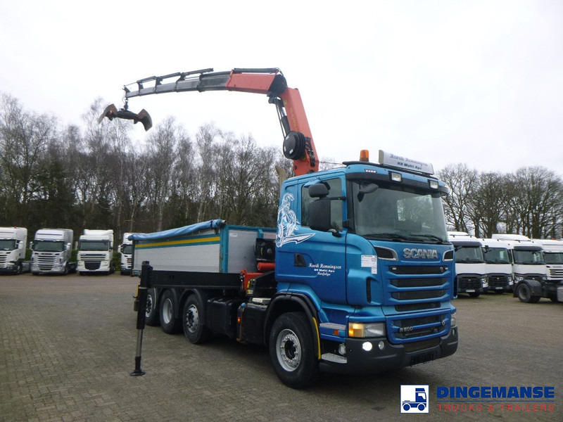 Scania R 500 8X2 tipper + Palfinger PK27001 EHD - Camión grúa: foto 2 Scania R 500 8X2 tipper + Palfinger PK27001 EHD - Camión grúa: foto 2
