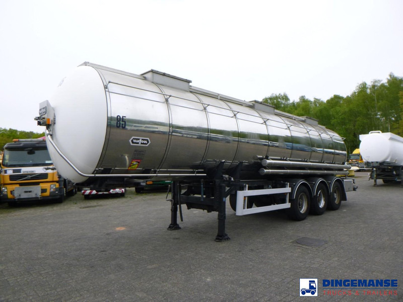 Van Hool Chemical tank inox L4BH 30 m3 / 3 comp - Semirremolque cisterna: foto 1 Van Hool Chemical tank inox L4BH 30 m3 / 3 comp - Semirremolque cisterna: foto 1