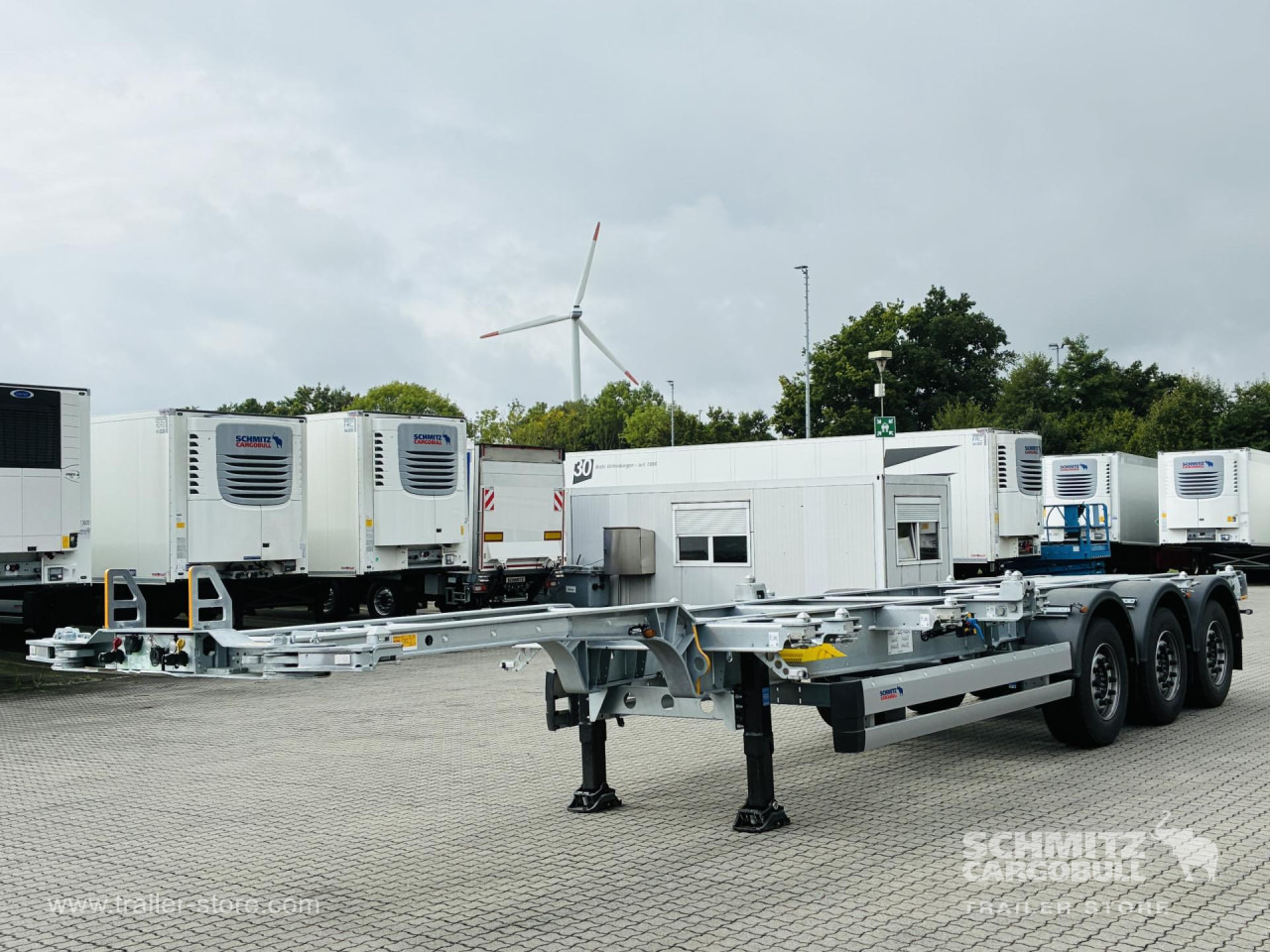 SCHMITZ Auflieger Containerfahrgestell Standard - Semirremolque portacontenedore/ Intercambiable: foto 1 SCHMITZ Auflieger Containerfahrgestell Standard - Semirremolque portacontenedore/ Intercambiable: foto 1