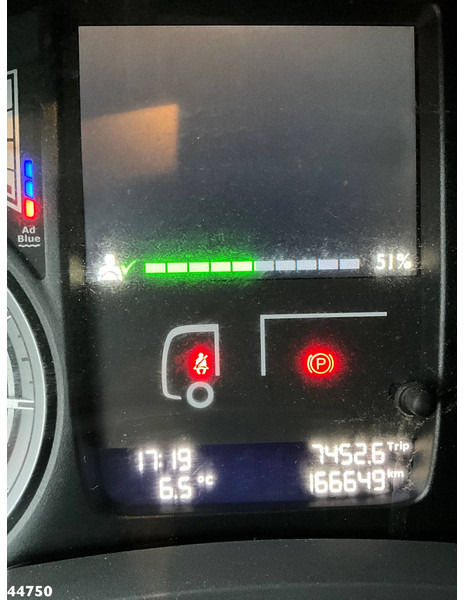 Camión volquete, Camión grúa DAF FAN LF 220 Euro 6 Hiab 11 Tonmeter laadkraan Just 166.649 Km!: foto 20