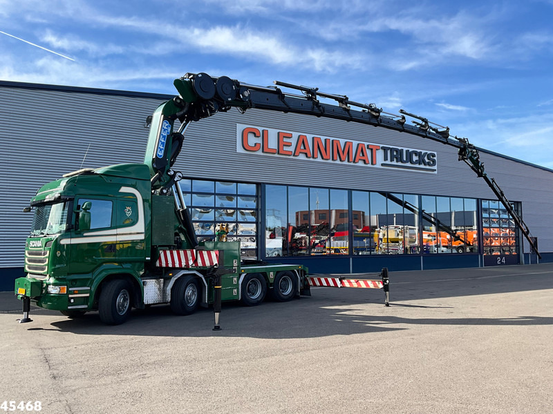 Scania R 490 8x4 Euro 6 Effer 140 Tonmeter laadkraan + Fly-Jib Just 283.508 km - Camión grúa: foto 1 Scania R 490 8x4 Euro 6 Effer 140 Tonmeter laadkraan + Fly-Jib Just 283.508 km - Camión grúa: foto 1