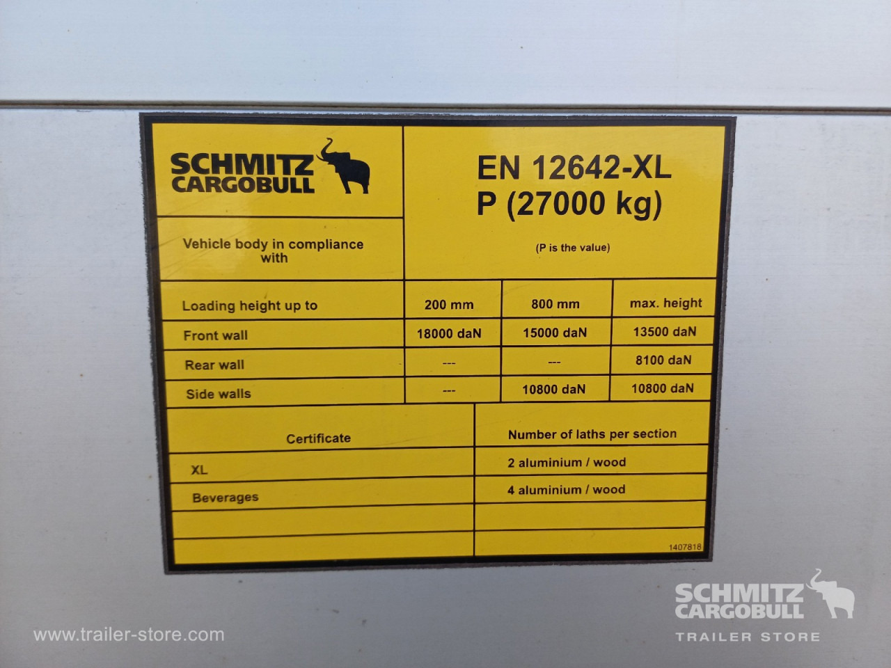 SCHMITZ Auflieger Curtainsider Mega - Semirremolque lona: foto 5 SCHMITZ Auflieger Curtainsider Mega - Semirremolque lona: foto 5