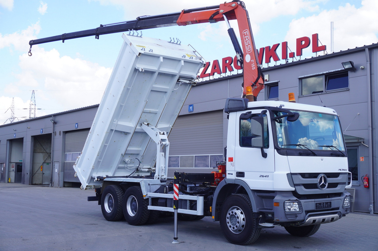 MERCEDES-BENZ Actros 2641 6×4 E5 / Crane / Dumper / 110000 km! - Camión grúa, Camión grúa: foto 1 MERCEDES-BENZ Actros 2641 6×4 E5 / Crane / Dumper / 110000 km! - Camión grúa, Camión grúa: foto 1