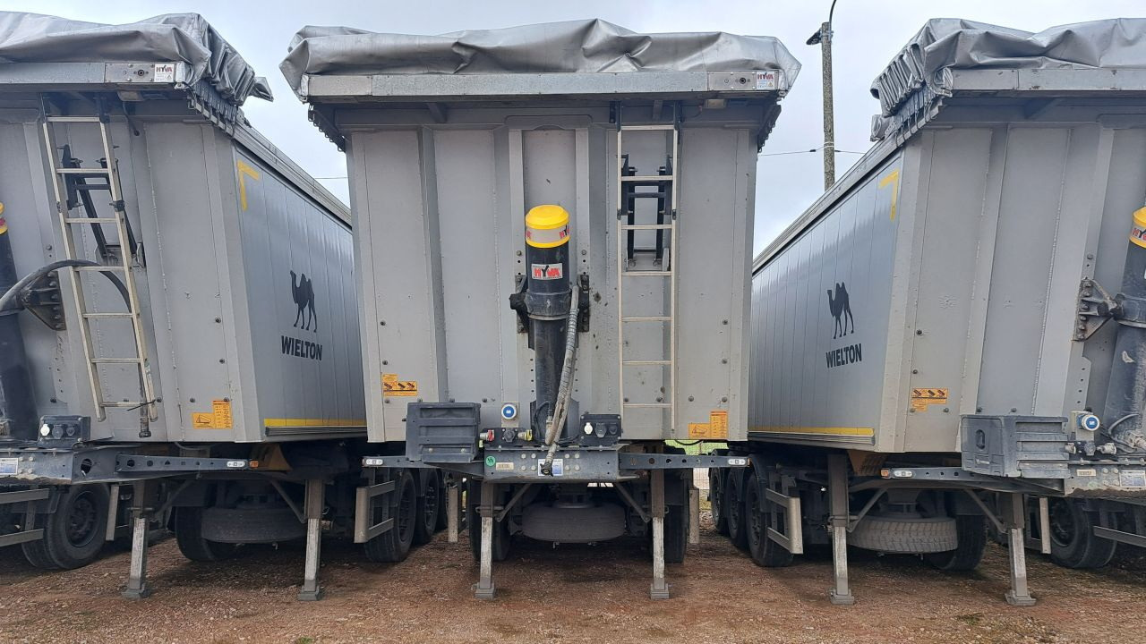 WIELTON NW-3 / weight 6.2 t / capacity 38m3 / Electrically folded roof / Teflon / 20 units, 2022 - Semirremolque volquete: foto 2 WIELTON NW-3 / weight 6.2 t / capacity 38m3 / Electrically folded roof / Teflon / 20 units, 2022 - Semirremolque volquete: foto 2