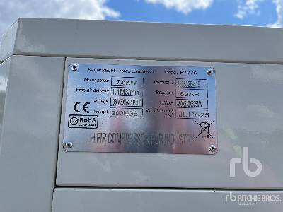 ZELFIR HV-7.5G 7.5kW (Unused) - Compresor de aire: foto 5 ZELFIR HV-7.5G 7.5kW (Unused) - Compresor de aire: foto 5