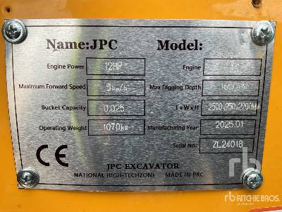 JPC KV12 (Unused) - Miniexcavadora: foto 5 JPC KV12 (Unused) - Miniexcavadora: foto 5