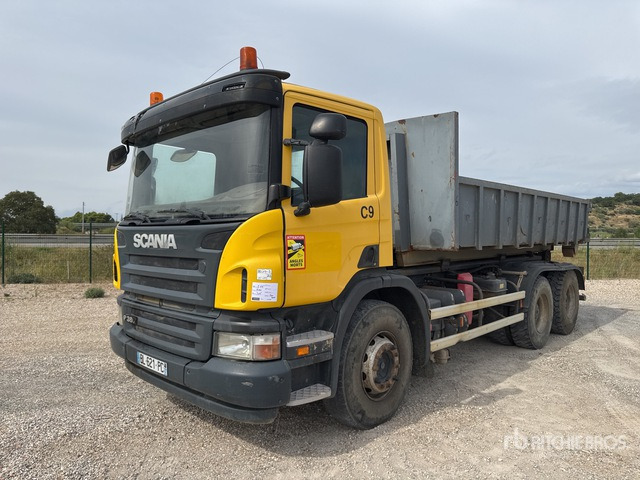 2008 Scania P380 6x4 Camion Amplirol 6x4 Roll-Off Truck - Camión multibasculante: foto 2 2008 Scania P380 6x4 Camion Amplirol 6x4 Roll-Off Truck - Camión multibasculante: foto 2