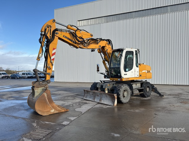 2012 Liebherr A314 Litronic Pelle Sur Pneus Wheel Excavator - Excavadora de ruedas: foto 1 2012 Liebherr A314 Litronic Pelle Sur Pneus Wheel Excavator - Excavadora de ruedas: foto 1