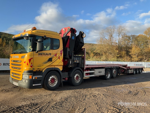 2013 Scania R480LB Effer 685/5S Crane - Beavertail T/A Sleeper Truck Tractor - Camión caja abierta: foto 1 2013 Scania R480LB Effer 685/5S Crane - Beavertail T/A Sleeper Truck Tractor - Camión caja abierta: foto 1