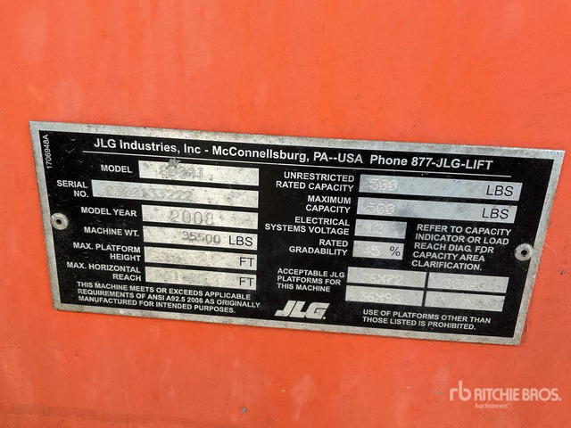 2008 JLG 800AJ 4WD Diesel Articulating Boom Lift - Plataforma articulada: foto 3 2008 JLG 800AJ 4WD Diesel Articulating Boom Lift - Plataforma articulada: foto 3