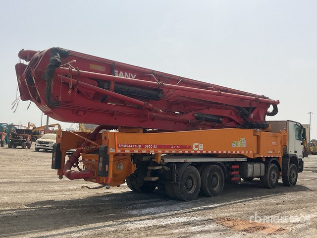 2020 Mercedes-Benz Actros 4143 2020 Sany SYM5449THBE 56 m on 8 ... Concrete Pump Truck - Camión bomba de hormigón: foto 4 2020 Mercedes-Benz Actros 4143 2020 Sany SYM5449THBE 56 m on 8 ... Concrete Pump Truck - Camión bomba de hormigón: foto 4