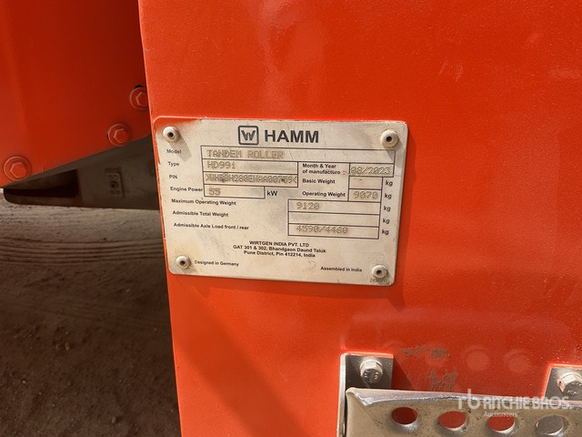 2023 Hamm HD99i - Apisonadora de asfalto: foto 3 2023 Hamm HD99i - Apisonadora de asfalto: foto 3
