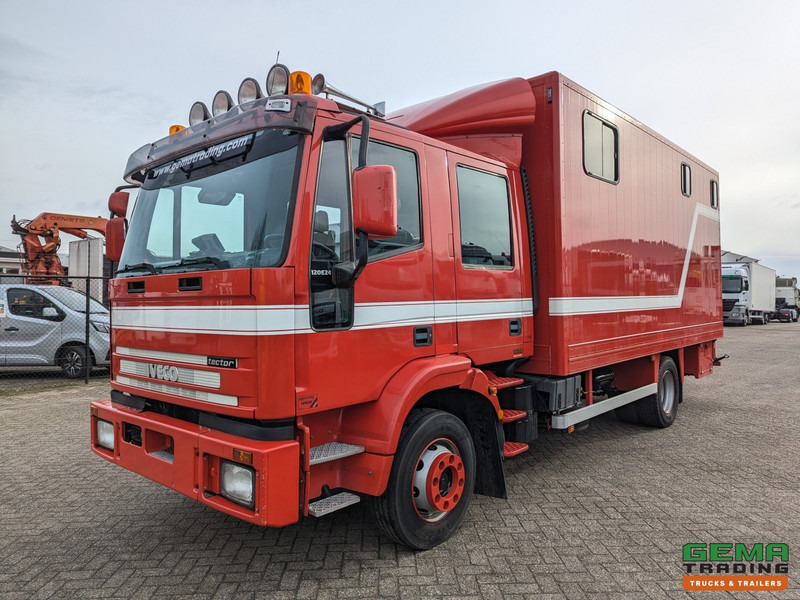 Iveco Tector ML120E24D 4x2 Euro3 DubbelCabine - Paardenwagen 3-Paards - Kleedruimte - Hydraulische klep- TOP! - Camión para caballos: foto 2 Iveco Tector ML120E24D 4x2 Euro3 DubbelCabine - Paardenwagen 3-Paards - Kleedruimte - Hydraulische klep- TOP! - Camión para caballos: foto 2