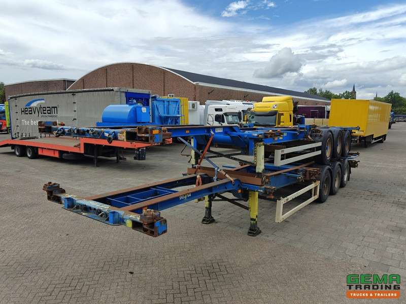 Krone SDC 27 3-assen BPW - DrumBrakes - 4700KG - 2x 20FT 1x 30FT 1x40FT - Pakket van 2 - Semirremolque portacontenedore/ Intercambiable: foto 2 Krone SDC 27 3-assen BPW - DrumBrakes - 4700KG - 2x 20FT 1x 30FT 1x40FT - Pakket van 2 - Semirremolque portacontenedore/ Intercambiable: foto 2