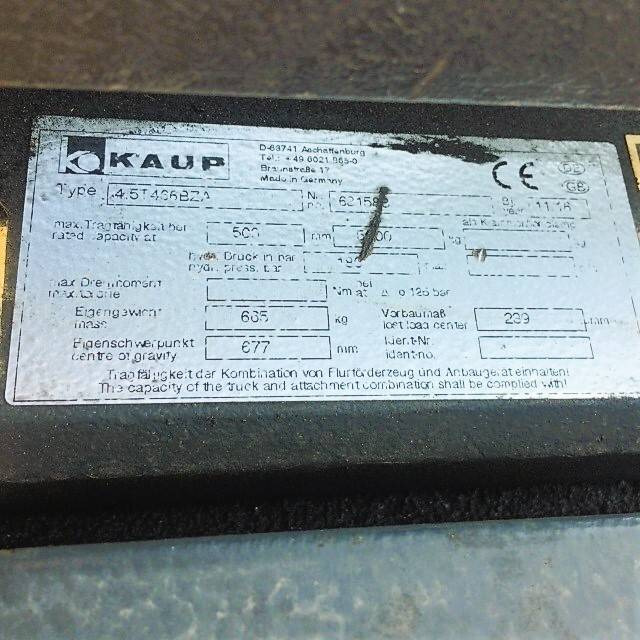 Kaup Fork positioner with separate sideshift - Implemento: foto 1 Kaup Fork positioner with separate sideshift - Implemento: foto 1