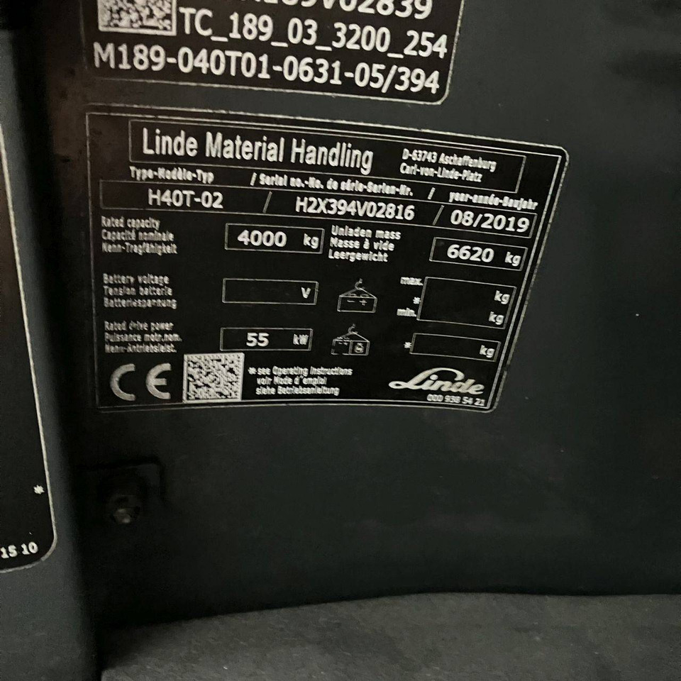 Linde H40T (394-02) Beverage - Carretilla elevadora de gas: foto 5 Linde H40T (394-02) Beverage - Carretilla elevadora de gas: foto 5