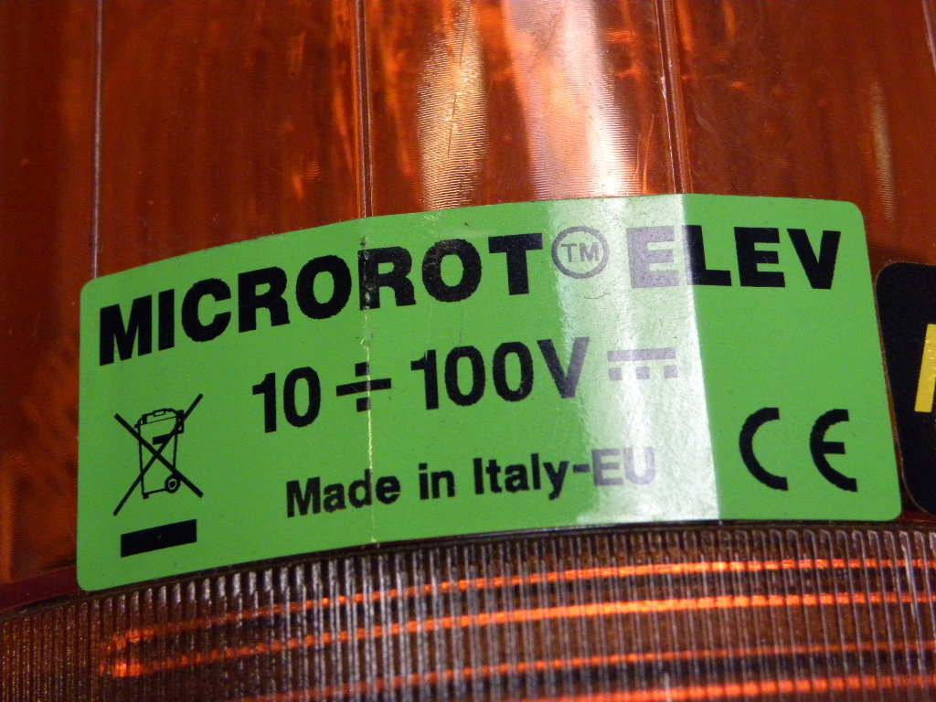 Warning light, Microrot ELEV - Luz/ Iluminación para Equipo de manutención: foto 3 Warning light, Microrot ELEV - Luz/ Iluminación para Equipo de manutención: foto 3