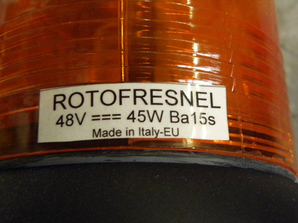 Warning light Rotofresnel - Luz/ Iluminación para Equipo de manutención: foto 3 Warning light Rotofresnel - Luz/ Iluminación para Equipo de manutención: foto 3