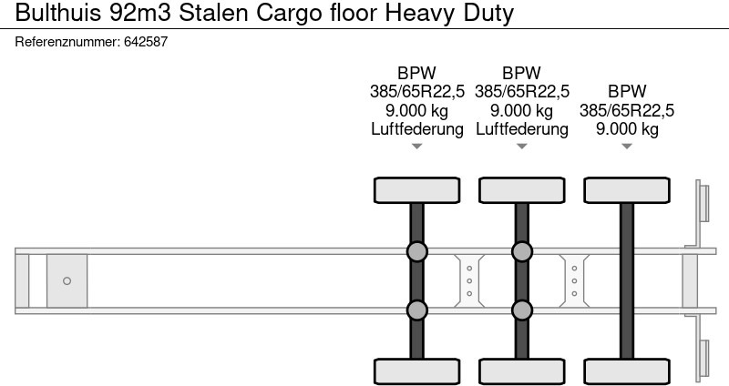 Semirremolque piso movil Bulthuis 92m3 Stalen Cargo floor Heavy Duty: foto 11 Semirremolque piso movil Bulthuis 92m3 Stalen Cargo floor Heavy Duty: foto 11